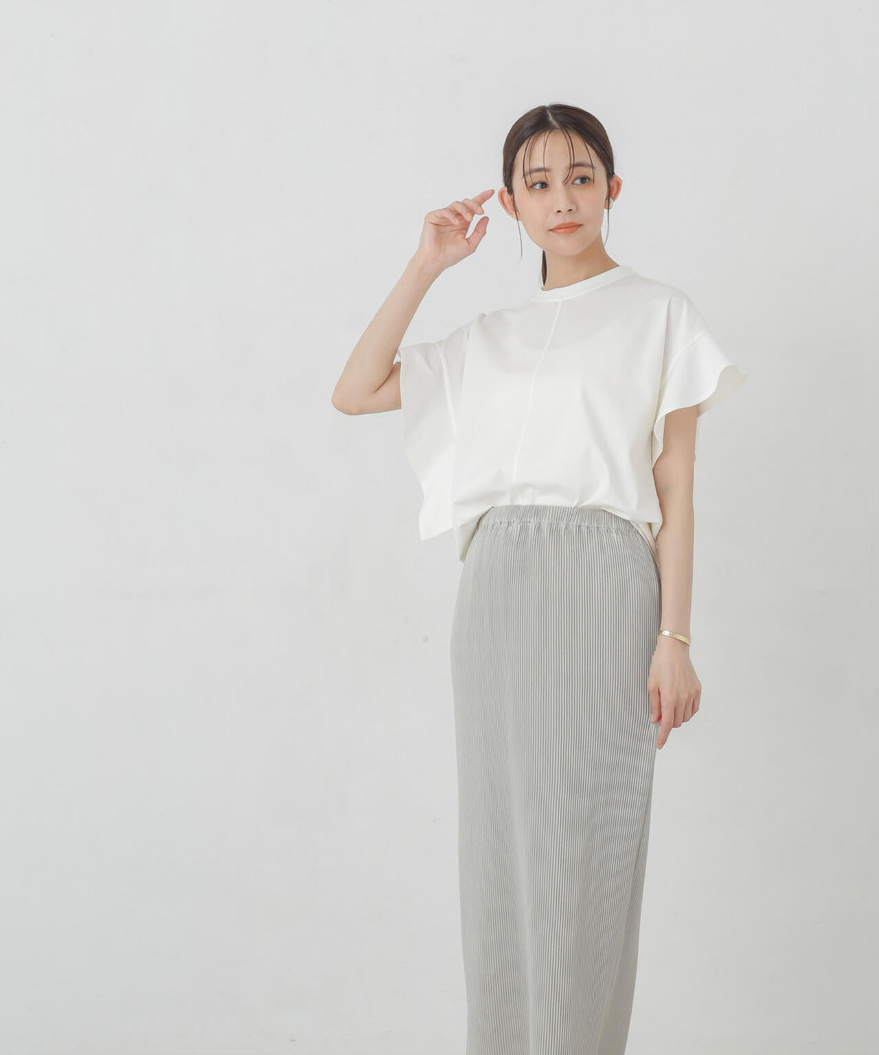 箔プリントプリーツスカート 6694230304