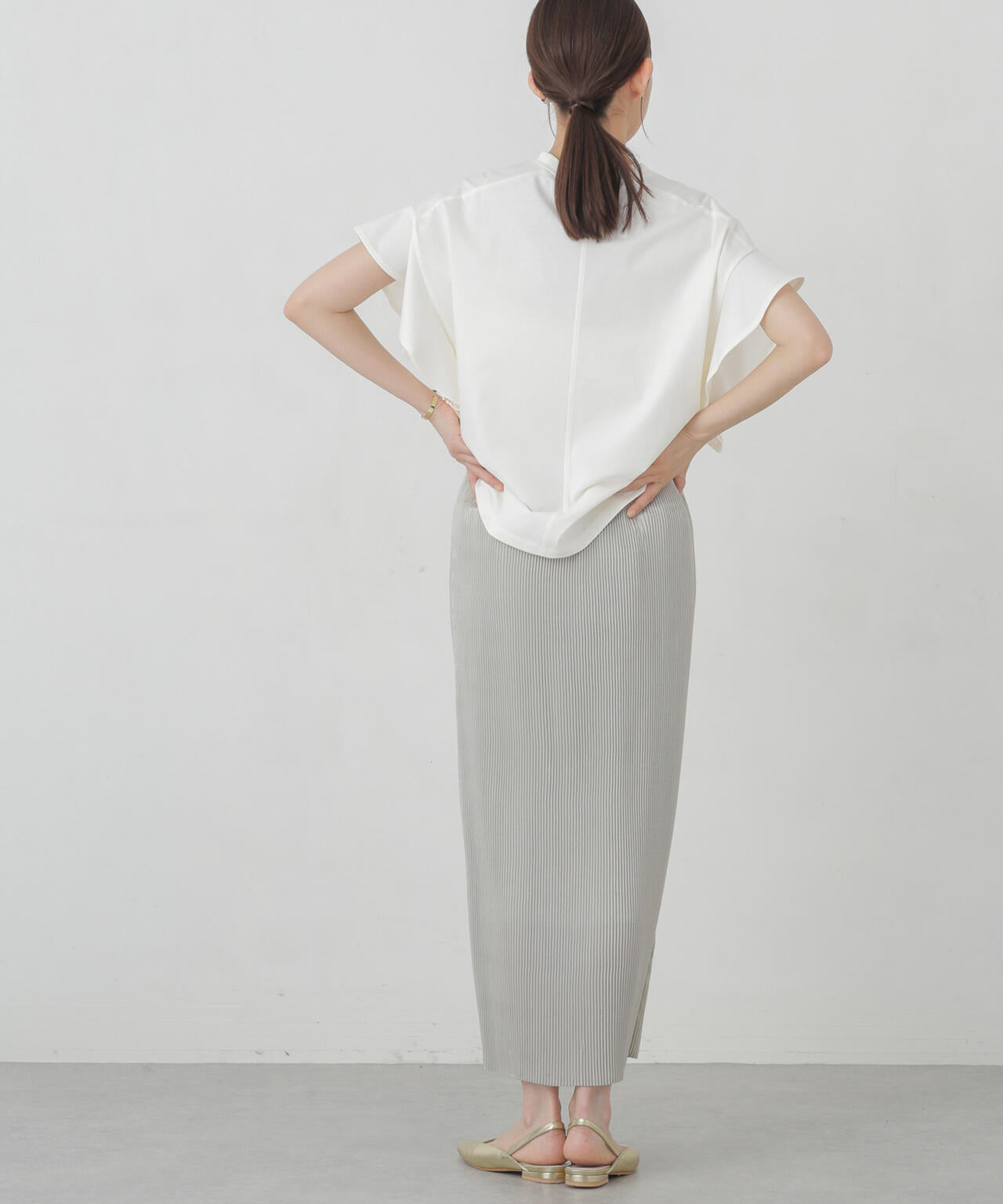 箔プリントプリーツスカート 6694230304