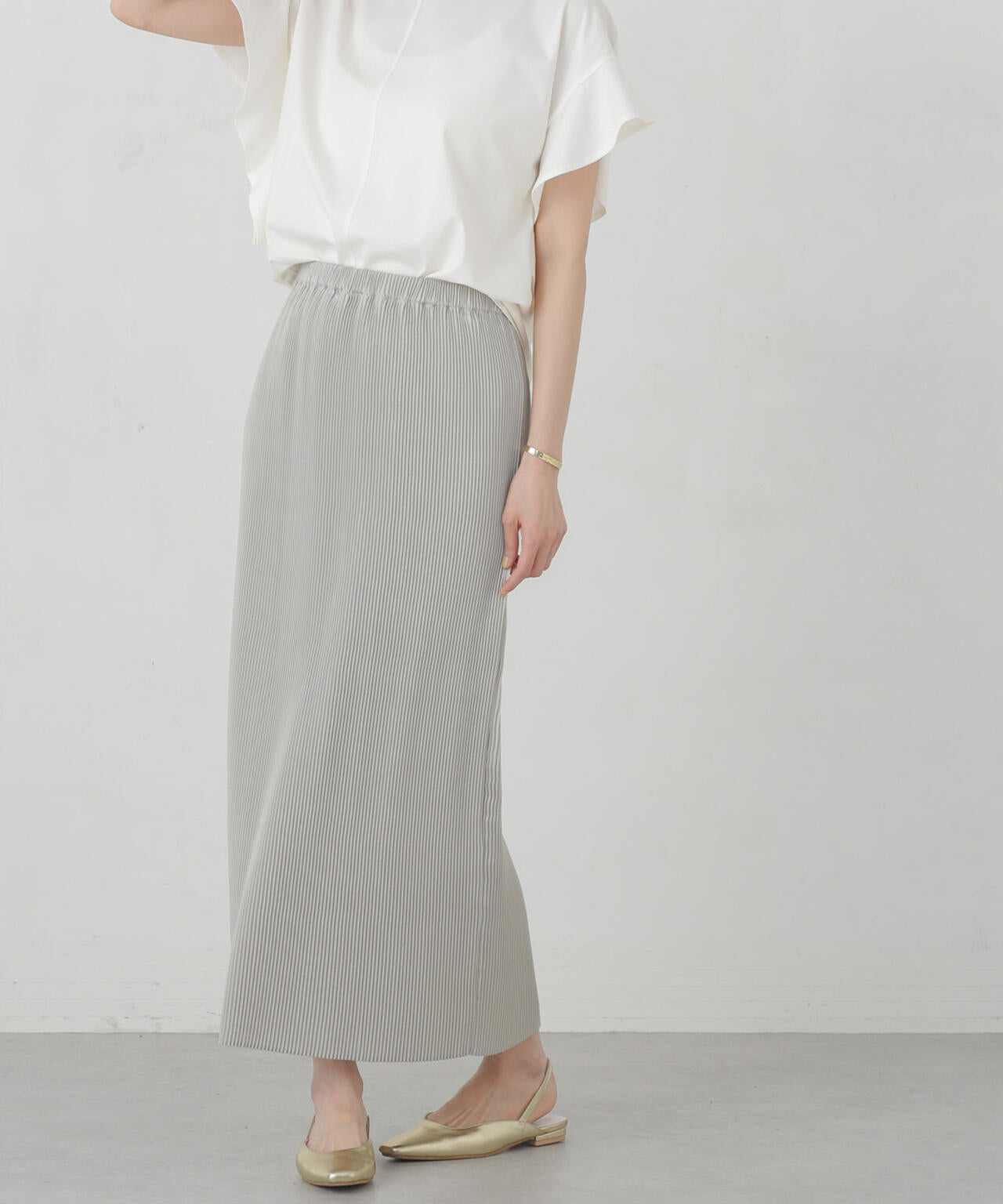 箔プリントプリーツスカート 6694230304