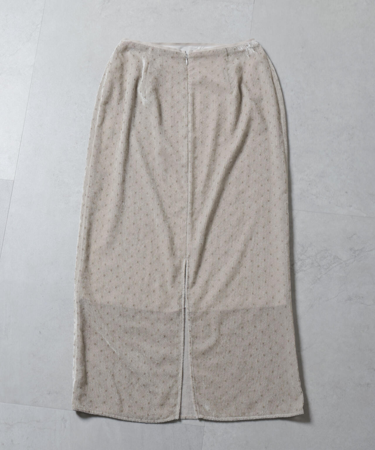 ストライプベロアIラインスカート 6694230306