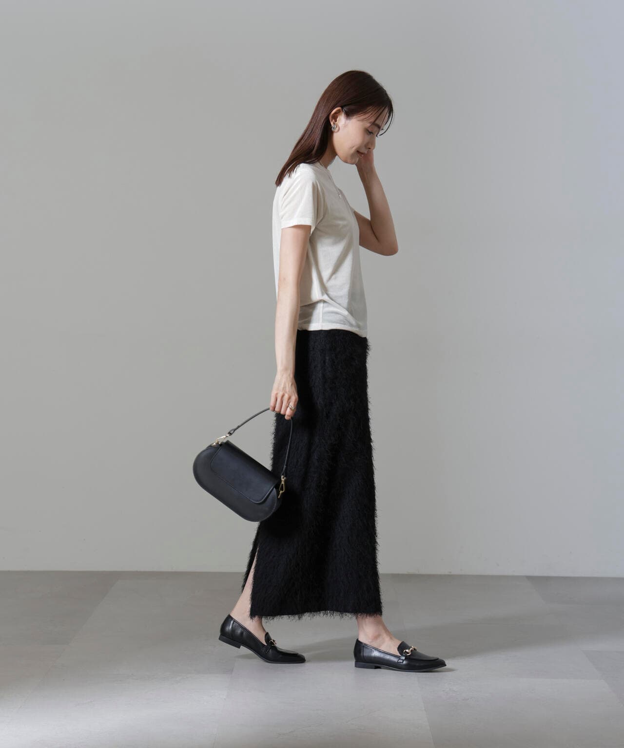 フリンジジャガードIラインスカート(セットアップ可) 6694230311