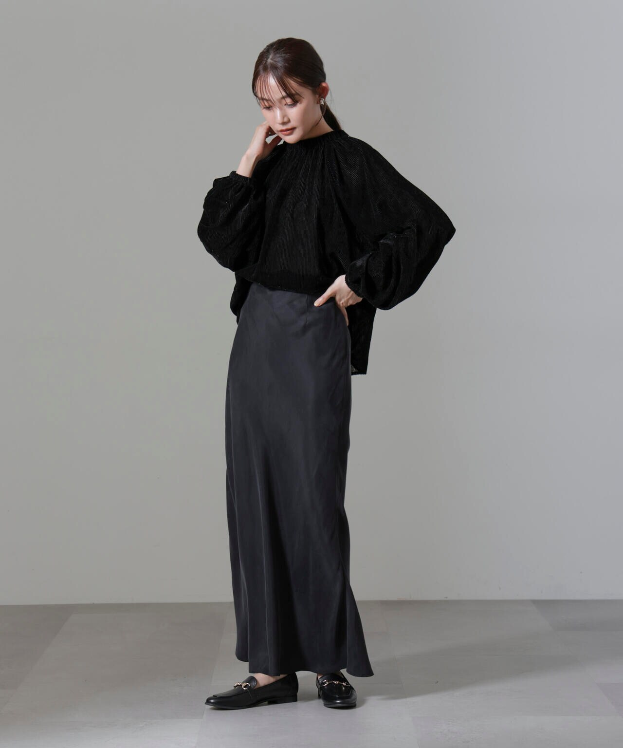 キュプラビスコースバイアススカート 6694230314