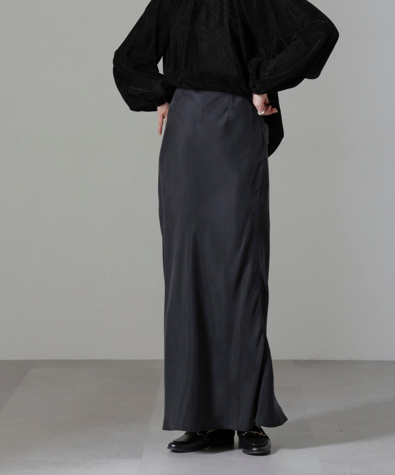 キュプラビスコースバイアススカート 6694230314