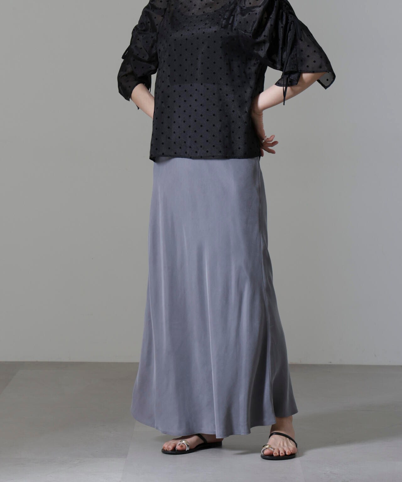 キュプラビスコースバイアススカート 6694230314