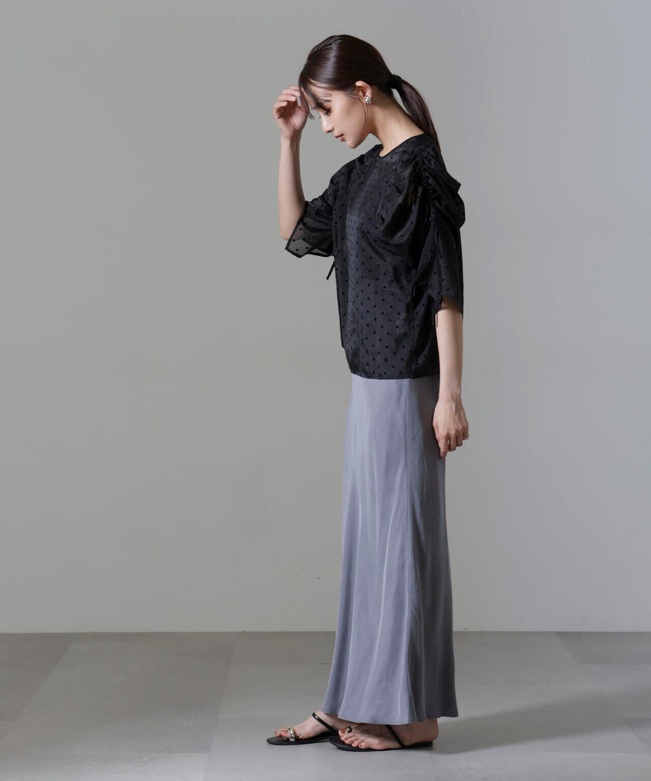 キュプラビスコースバイアススカート 6694230314