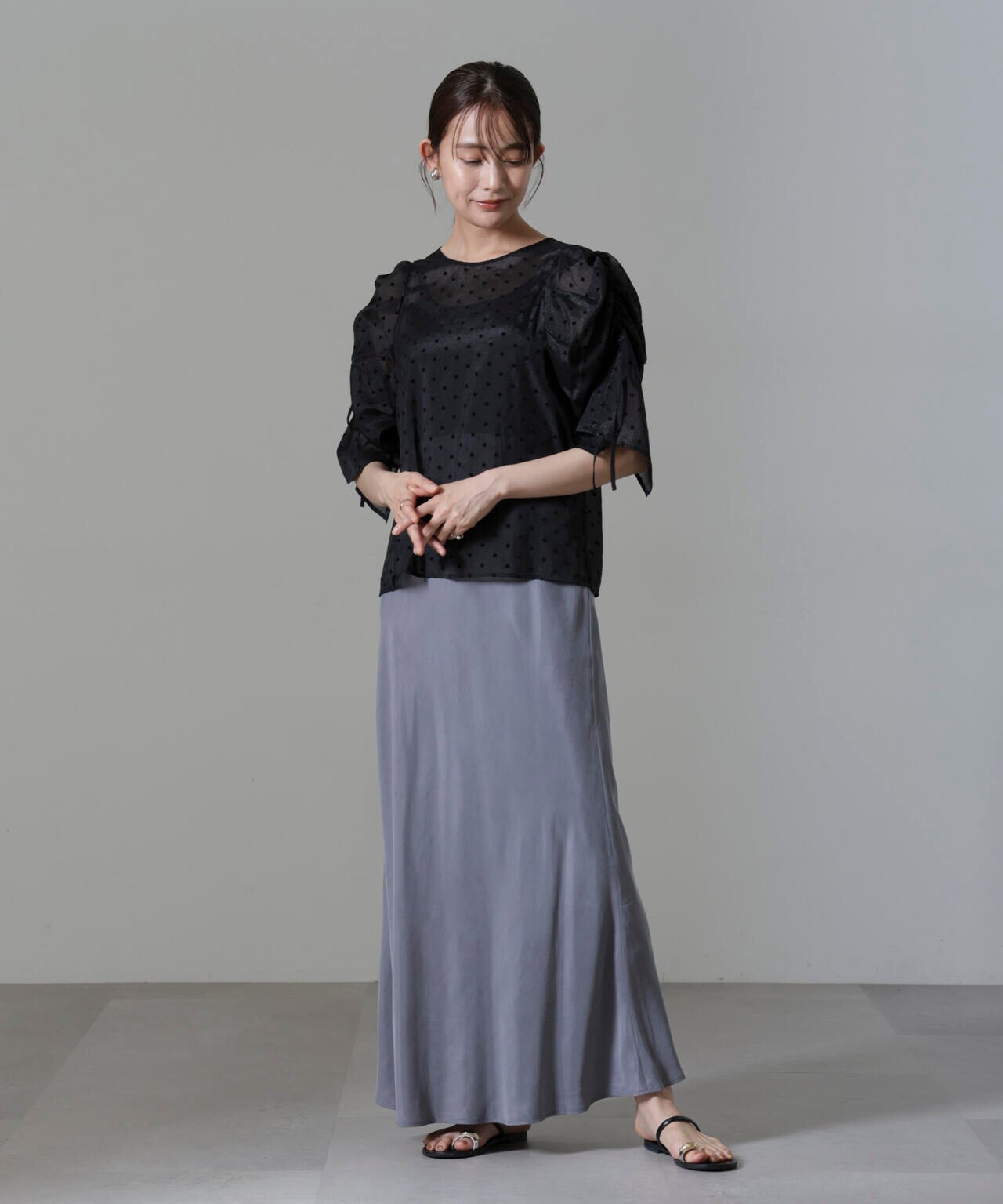 キュプラビスコースバイアススカート 6694230314