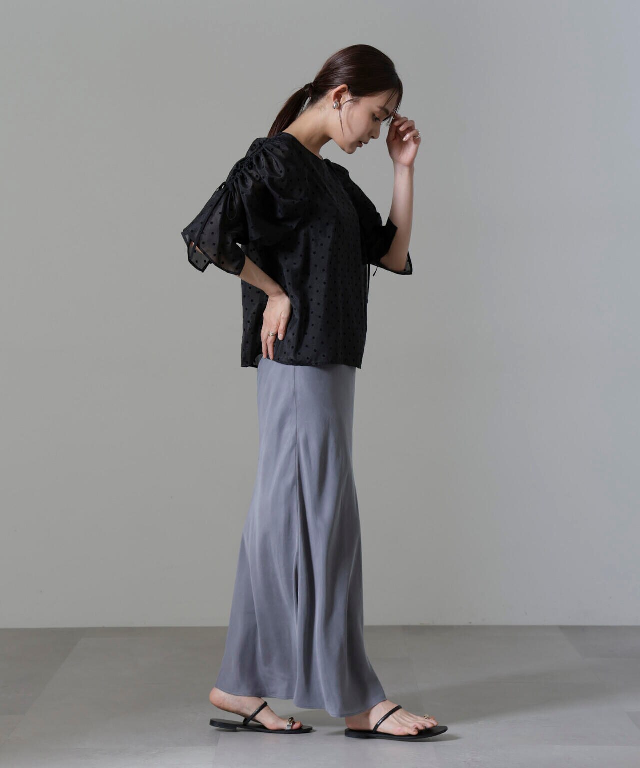 キュプラビスコースバイアススカート 6694230314