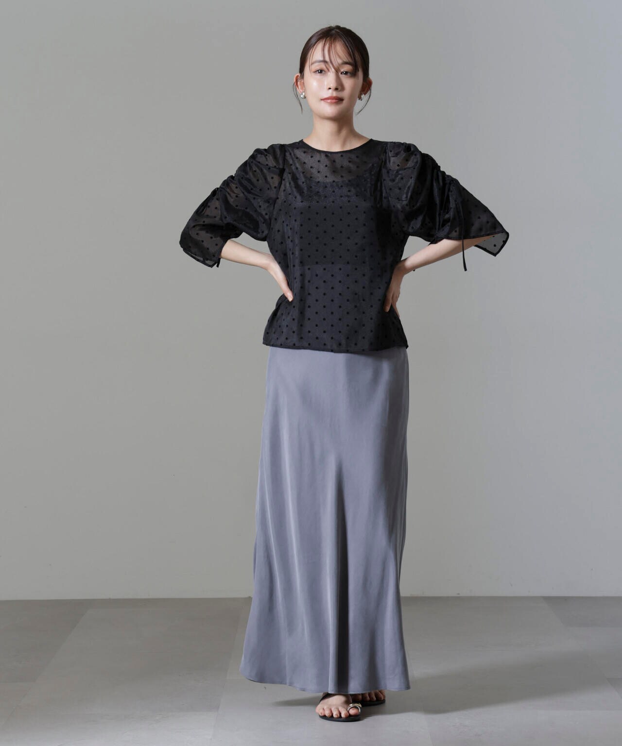 キュプラビスコースバイアススカート 6694230314