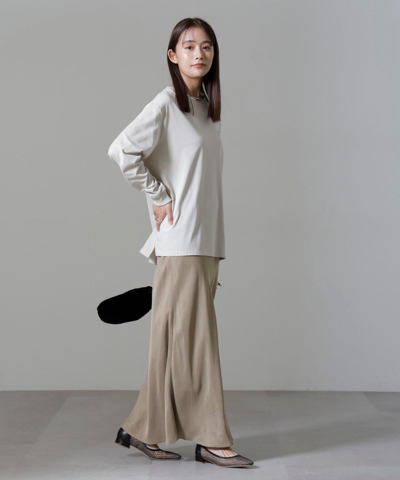 キュプラビスコースバイアススカート 6694230314