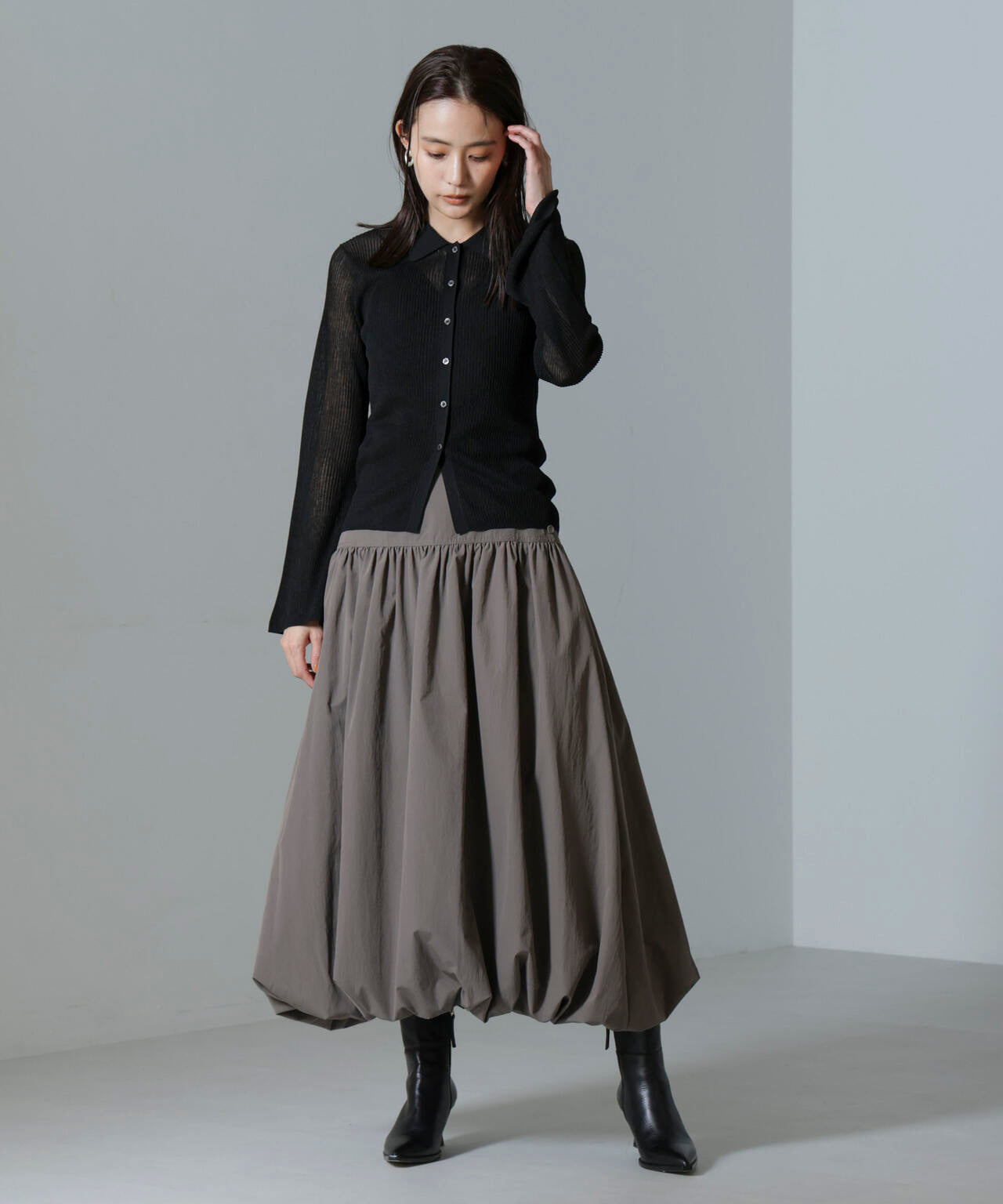 タフタバルーンスカート 6694230317