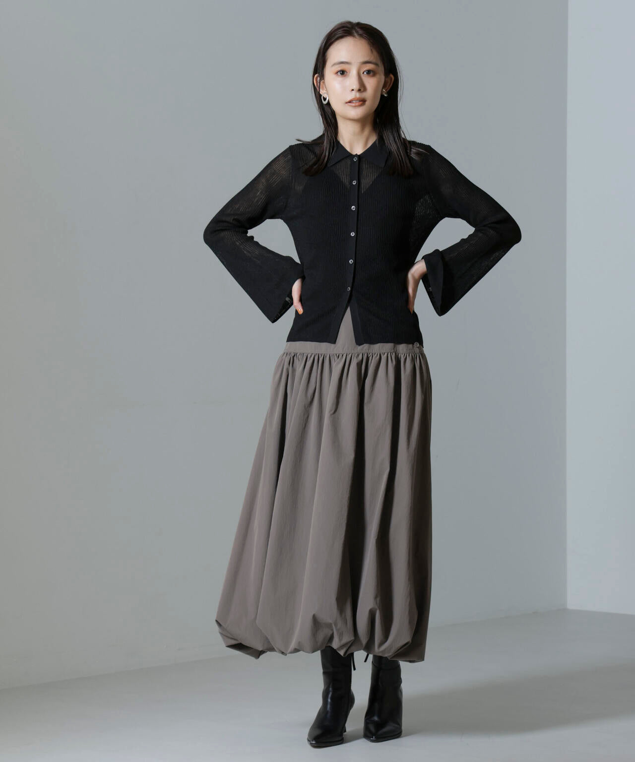 タフタバルーンスカート 6694230317