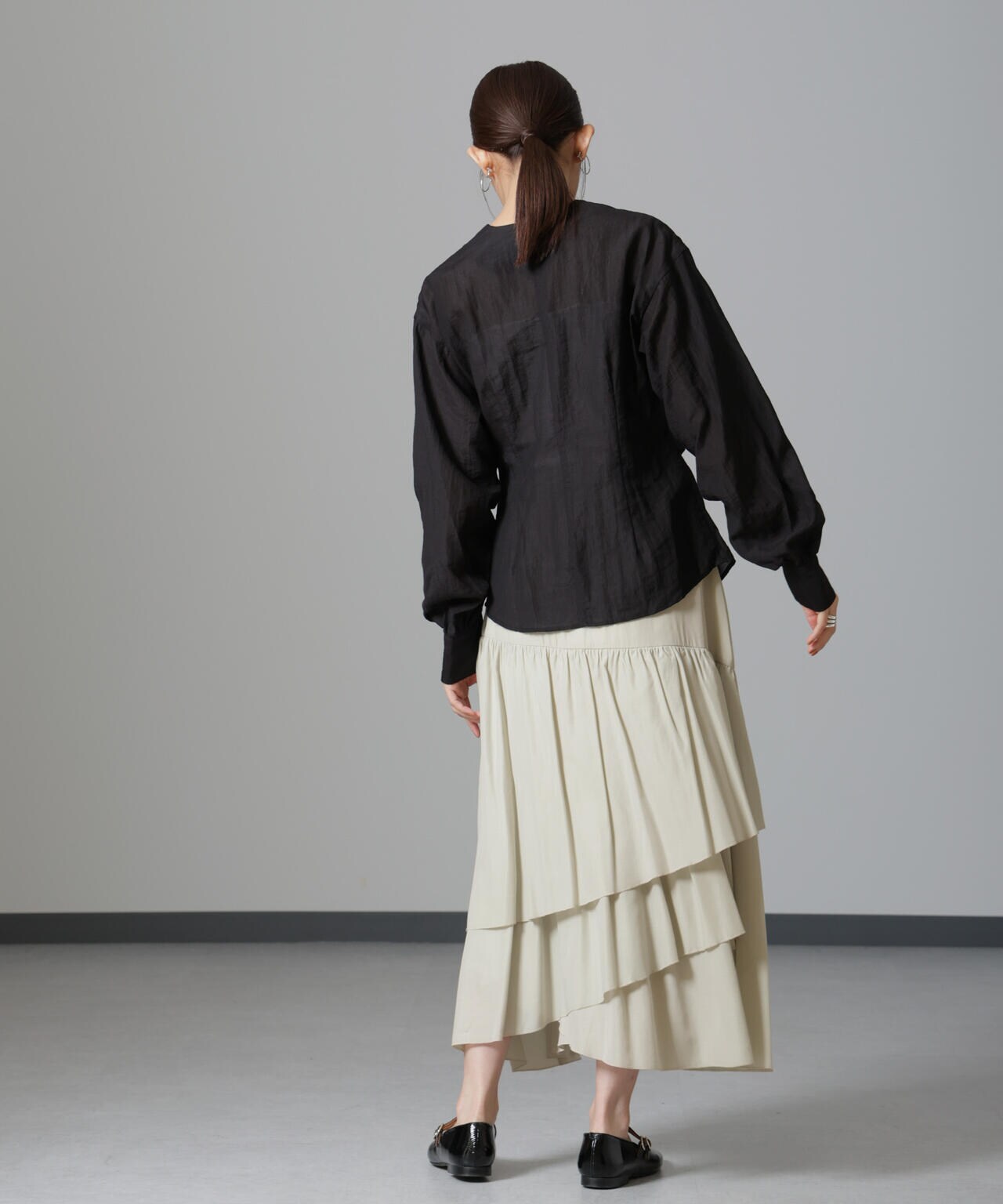 オーバーラップティアードスカート 6694230320