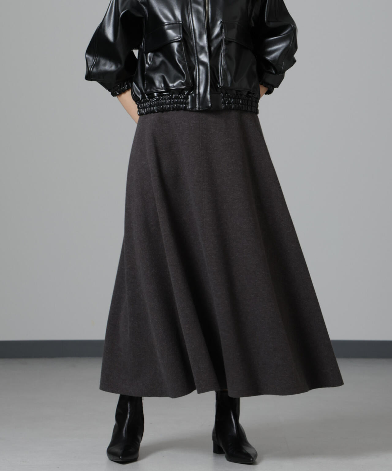 ニードルジャージーフレアスカート 6694230322