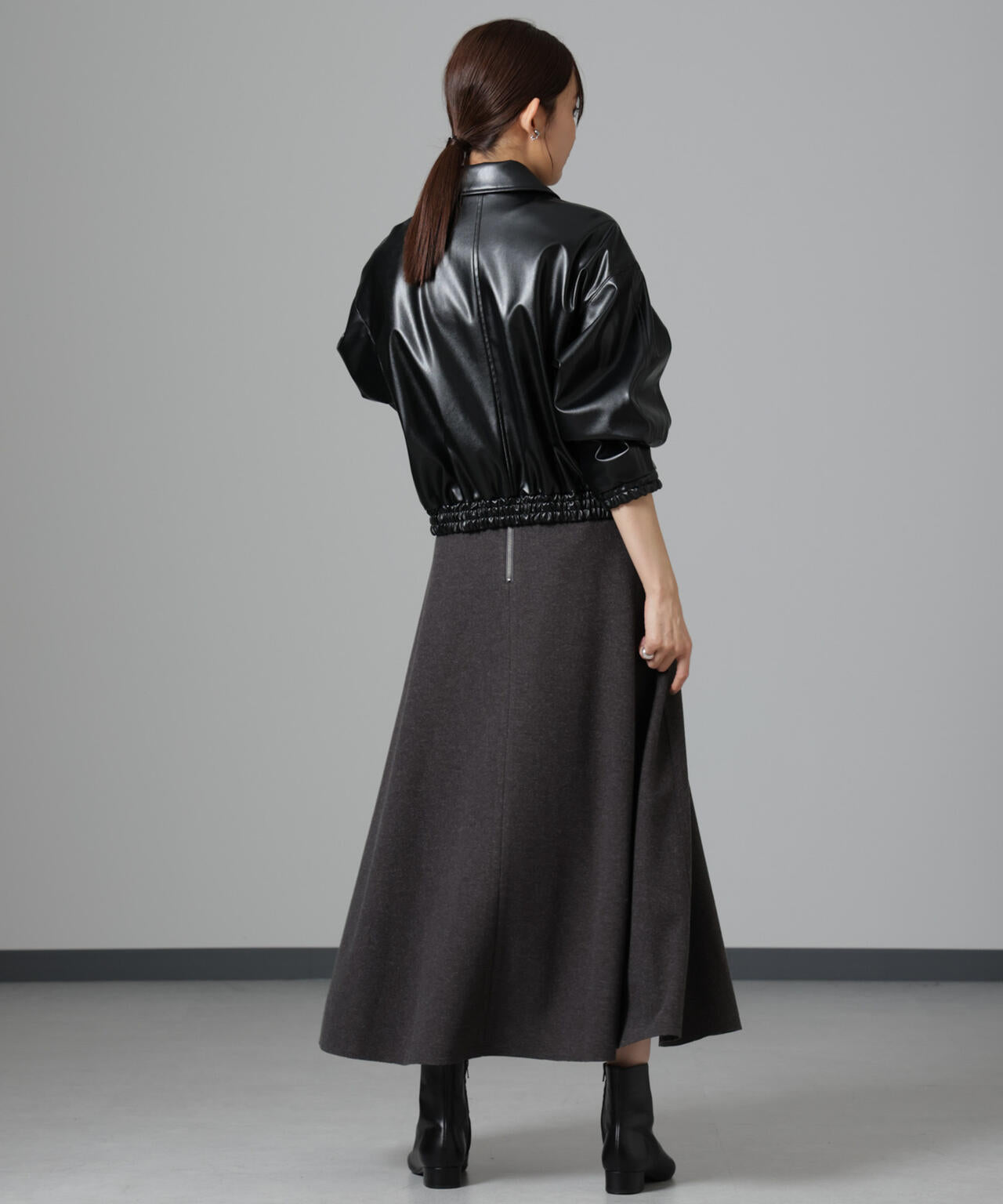 ニードルジャージーフレアスカート 6694230322