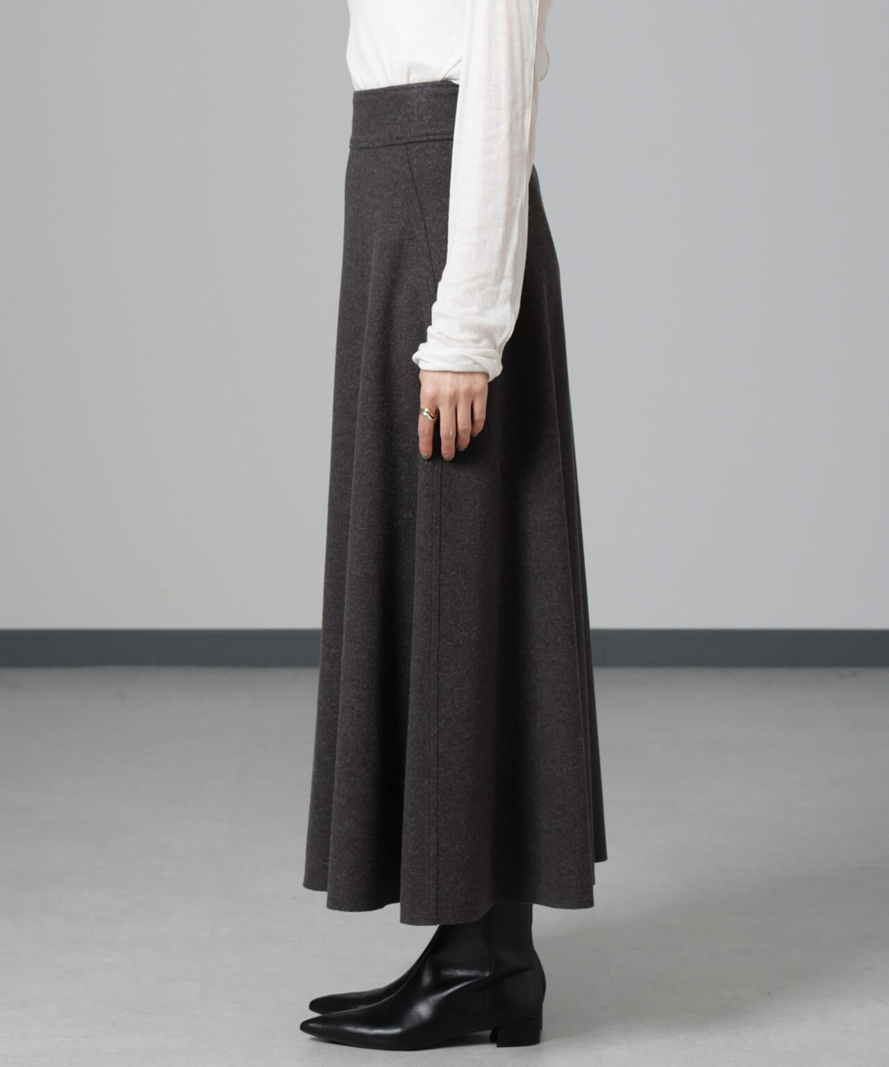 ニードルジャージーフレアスカート 6694230322