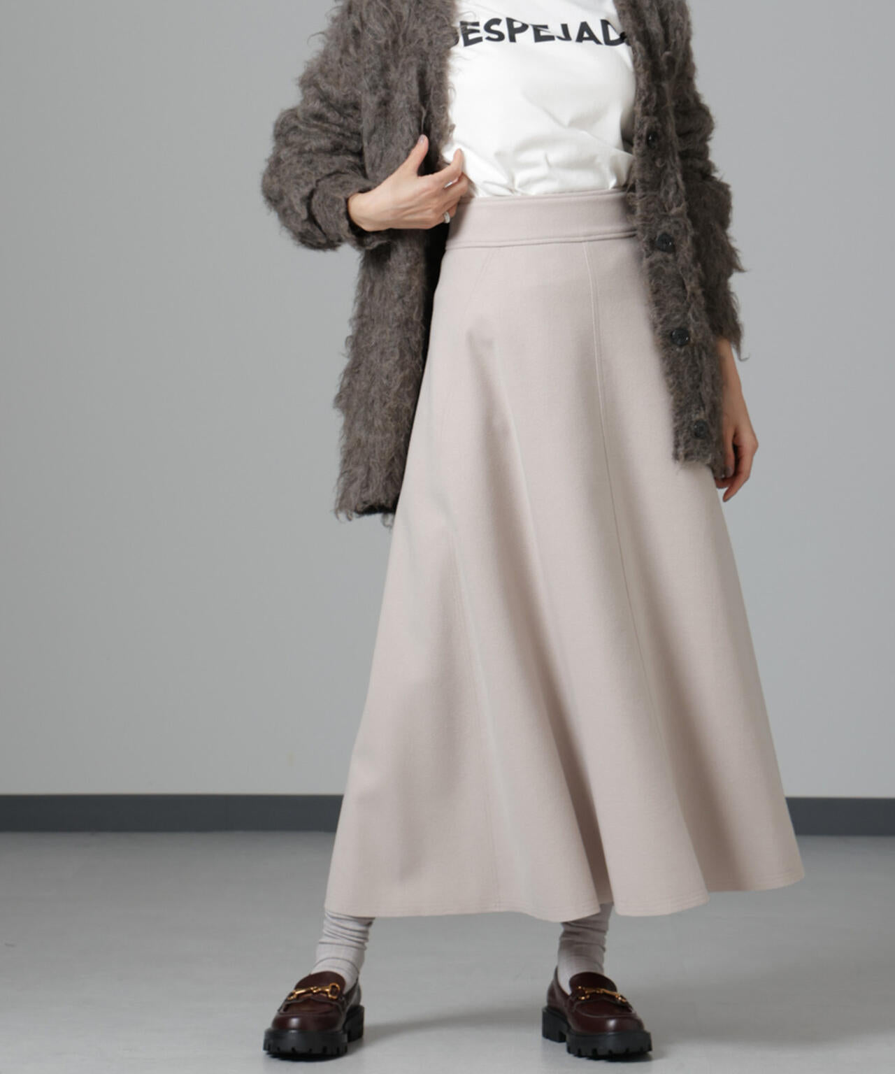 ニードルジャージーフレアスカート 6694230322