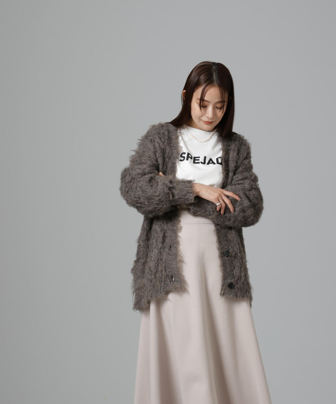 ニードルジャージーフレアスカート 6694230322