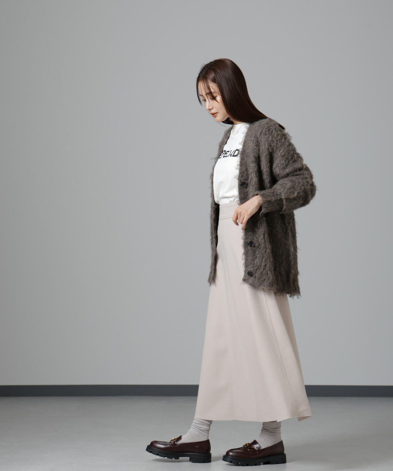 ニードルジャージーフレアスカート 6694230322