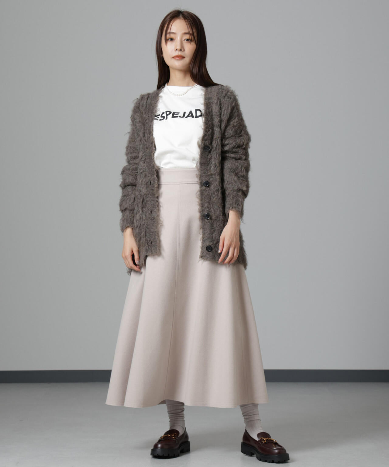 ニードルジャージーフレアスカート 6694230322