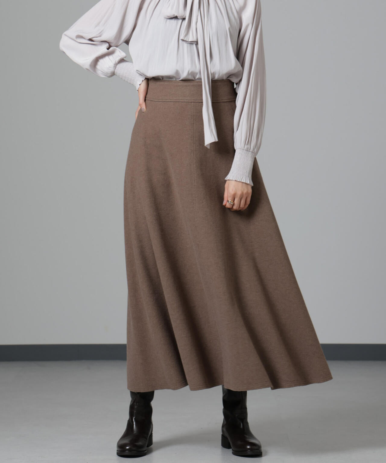 ニードルジャージーフレアスカート 6694230322