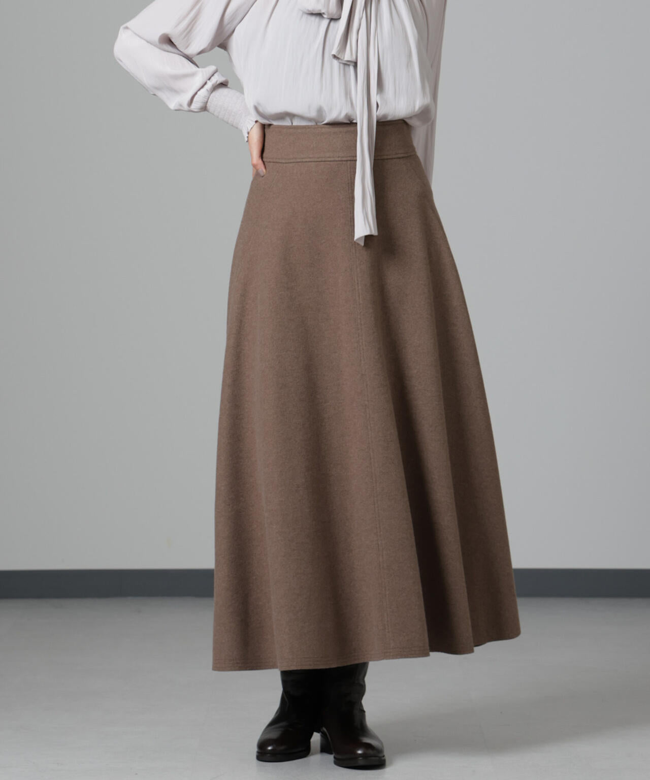 ニードルジャージーフレアスカート 6694230322