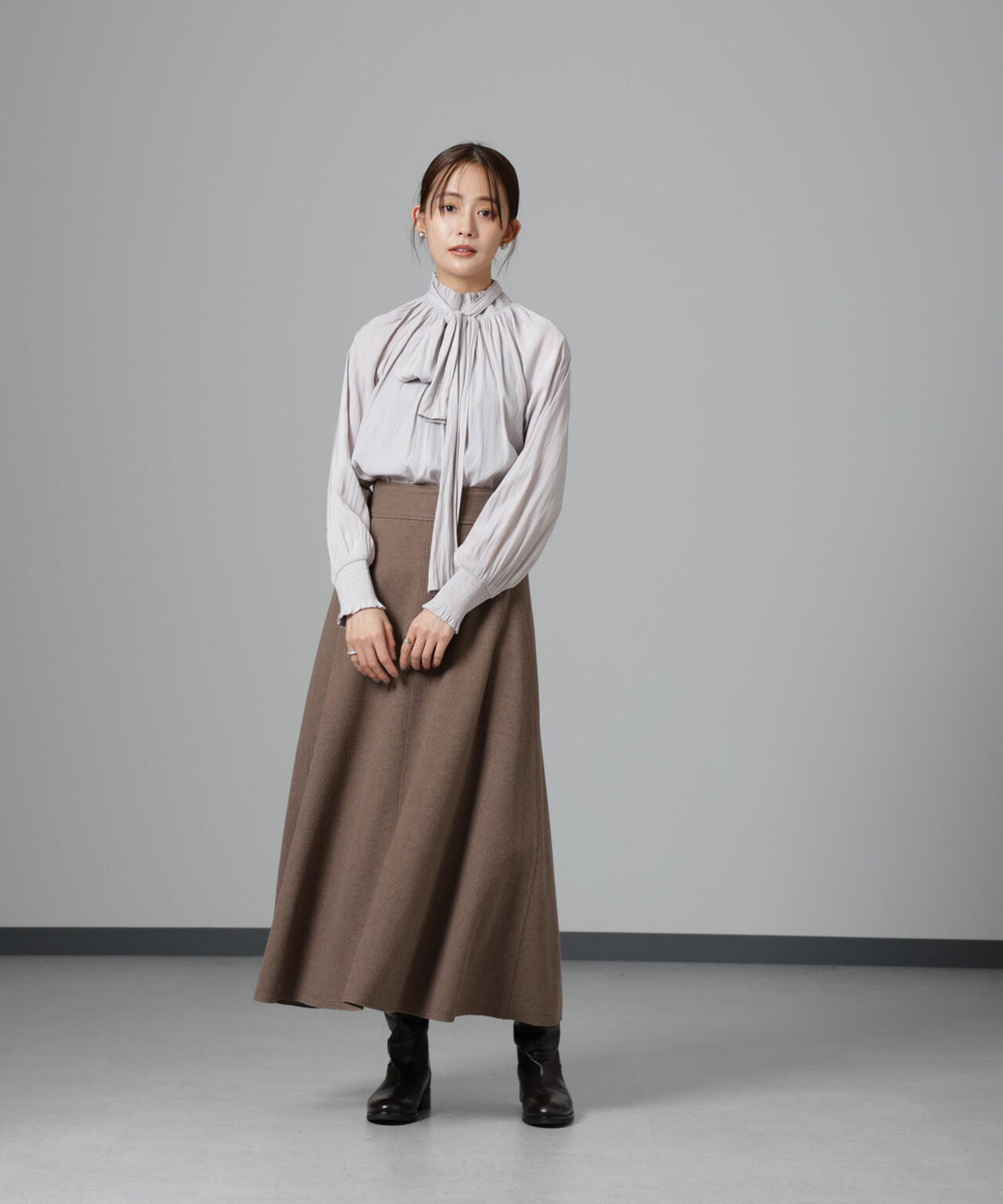 ニードルジャージーフレアスカート 6694230322