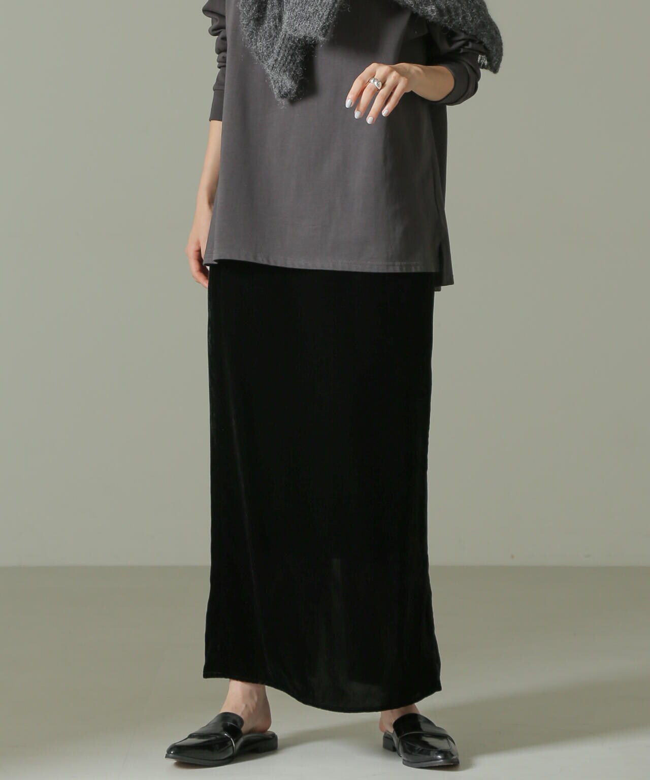 ベロアナロースカート 6694230331