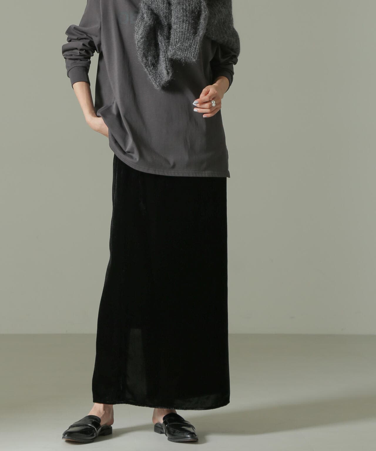 ベロアナロースカート 6694230331