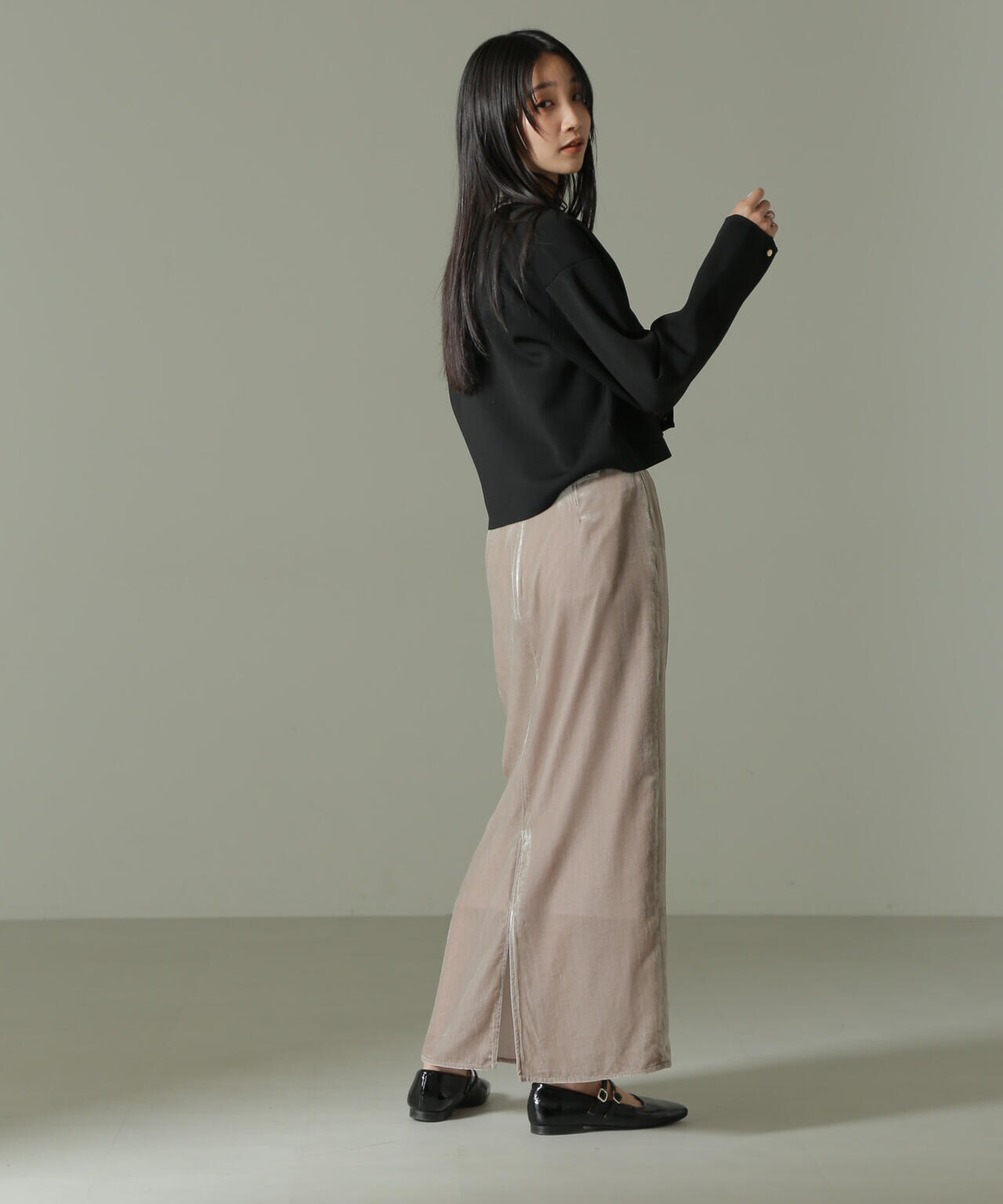 ベロアナロースカート 6694230331