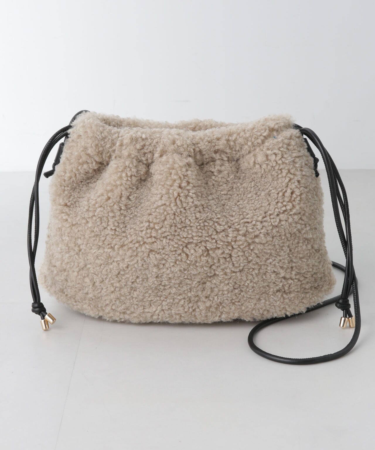 フェイクファー巾着バッグ 6694232303