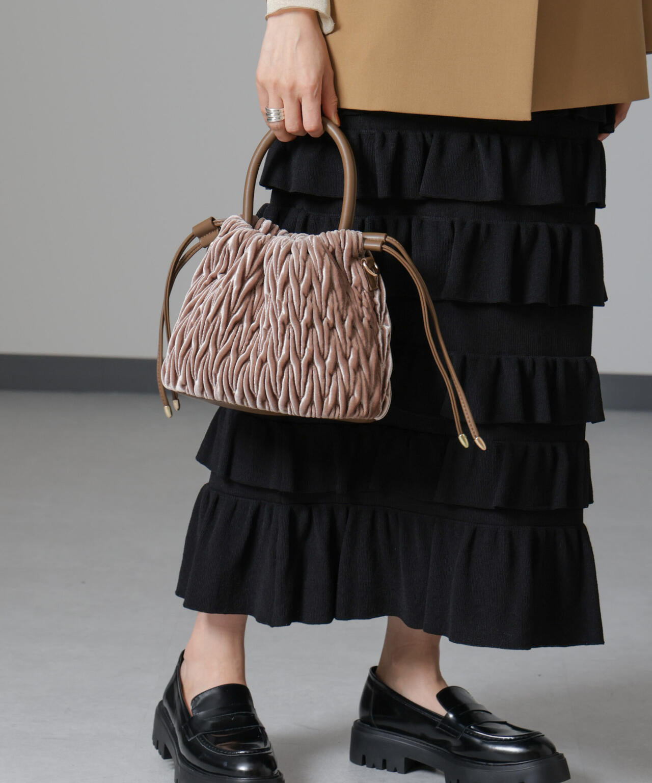 ベロアキルティングバッグ 6694232309