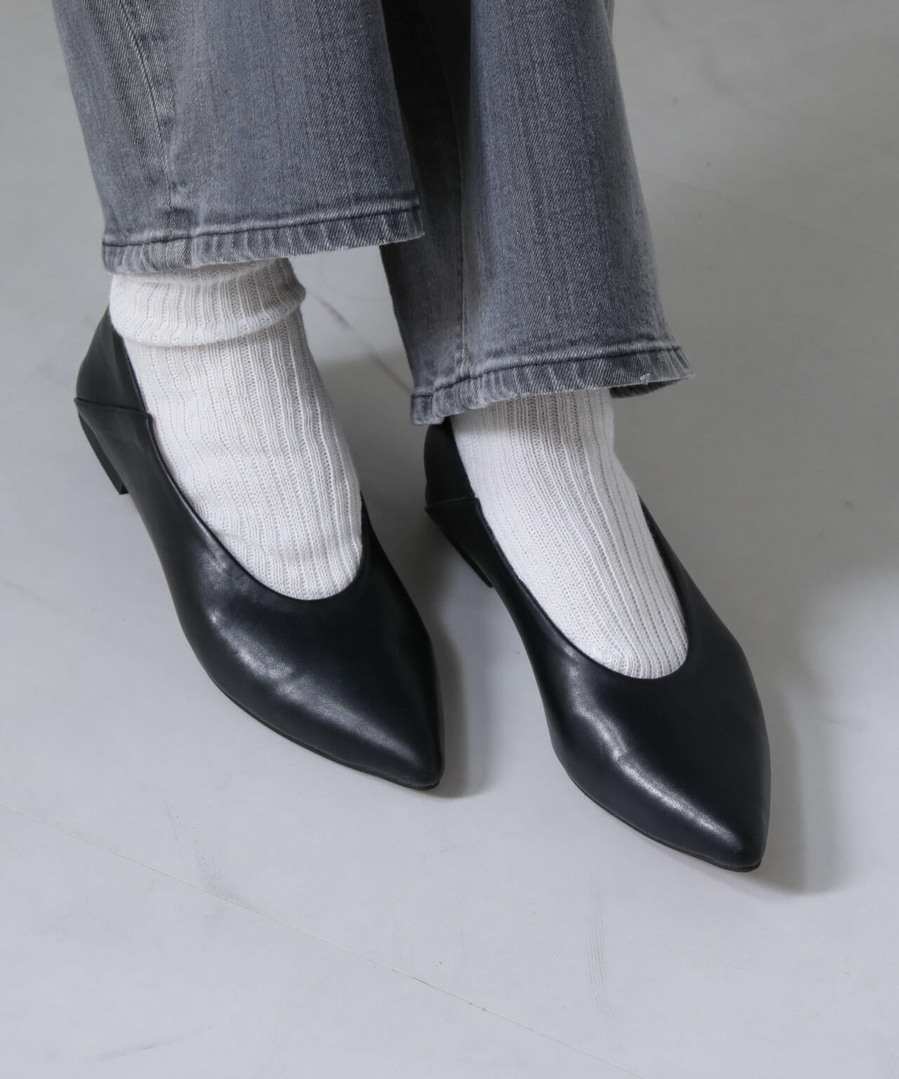 アーモンドトゥバレエシューズ 6694233301