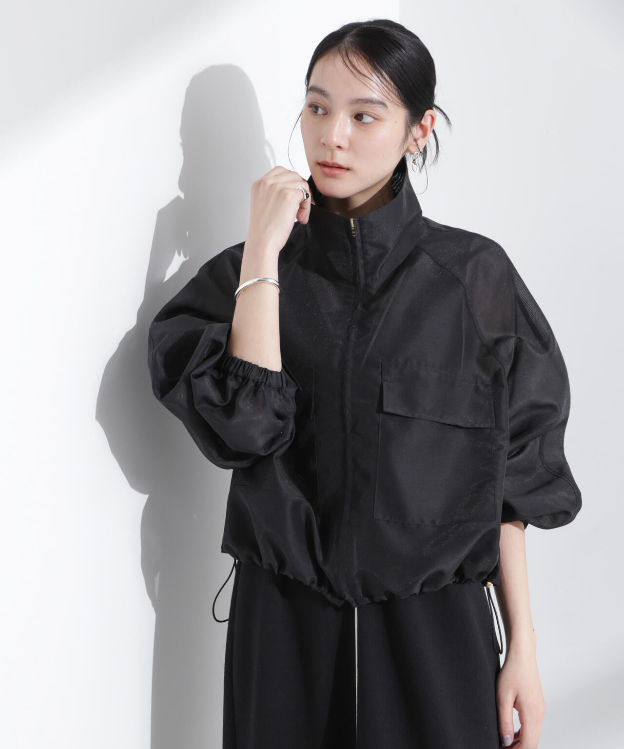 スパンオーガンジーブルゾン 6695112301