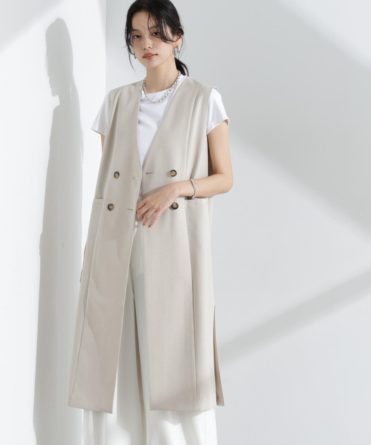 ライトファンクション ロングダブルジレ(セットアップ可) 6695116301