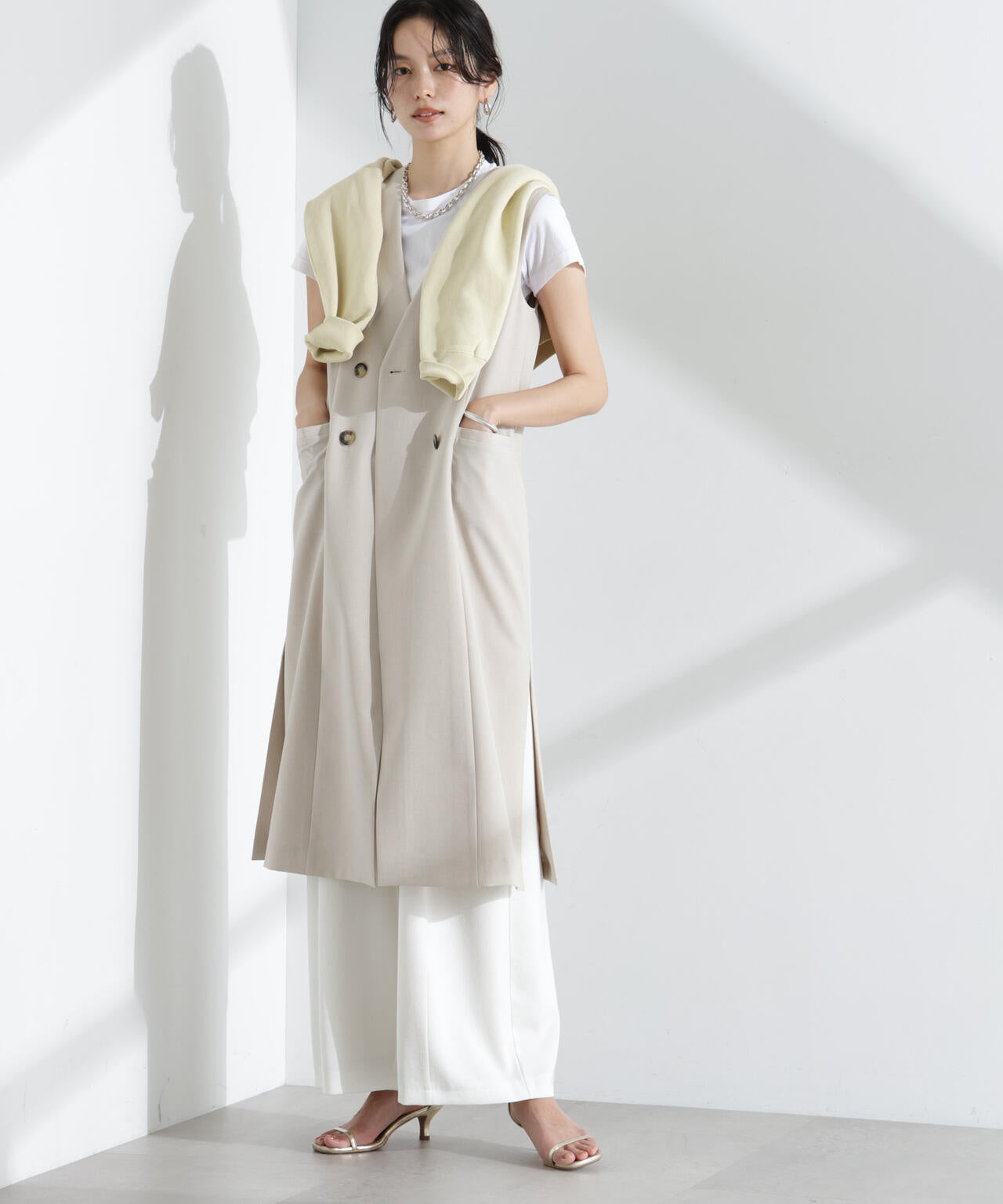 ライトファンクション ロングダブルジレ(セットアップ可) 6695116301