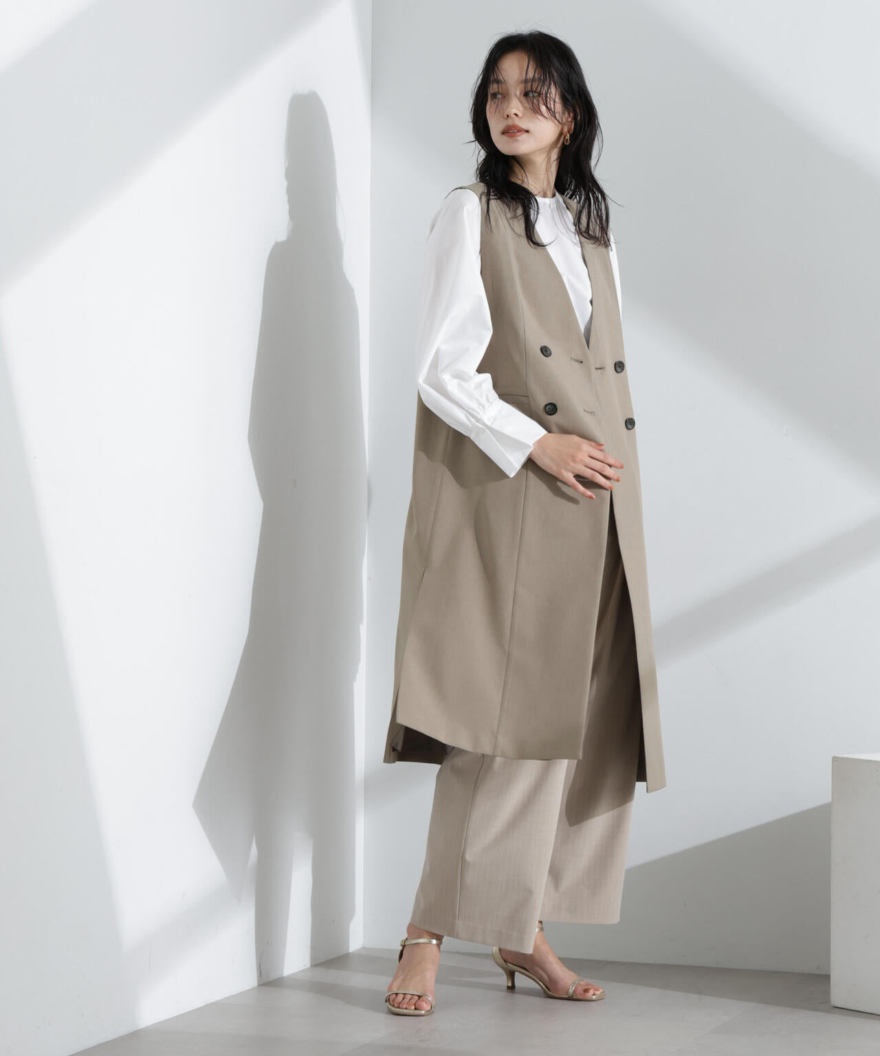 ライトファンクション ロングダブルジレ(セットアップ可) 6695116301