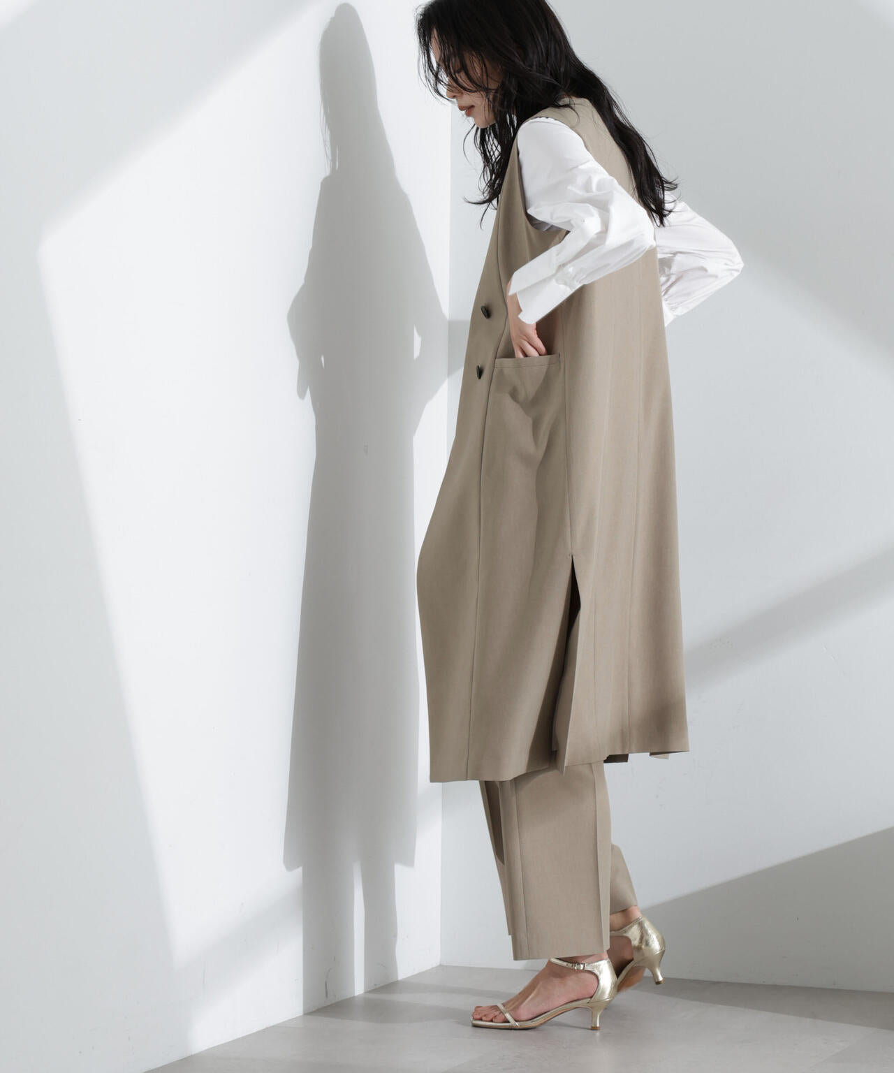 ライトファンクション ロングダブルジレ(セットアップ可) 6695116301