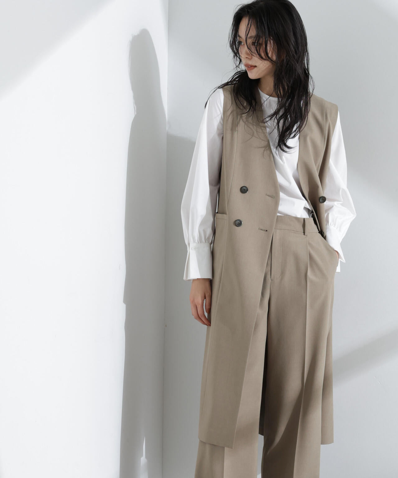 ライトファンクション ロングダブルジレ(セットアップ可) 6695116301