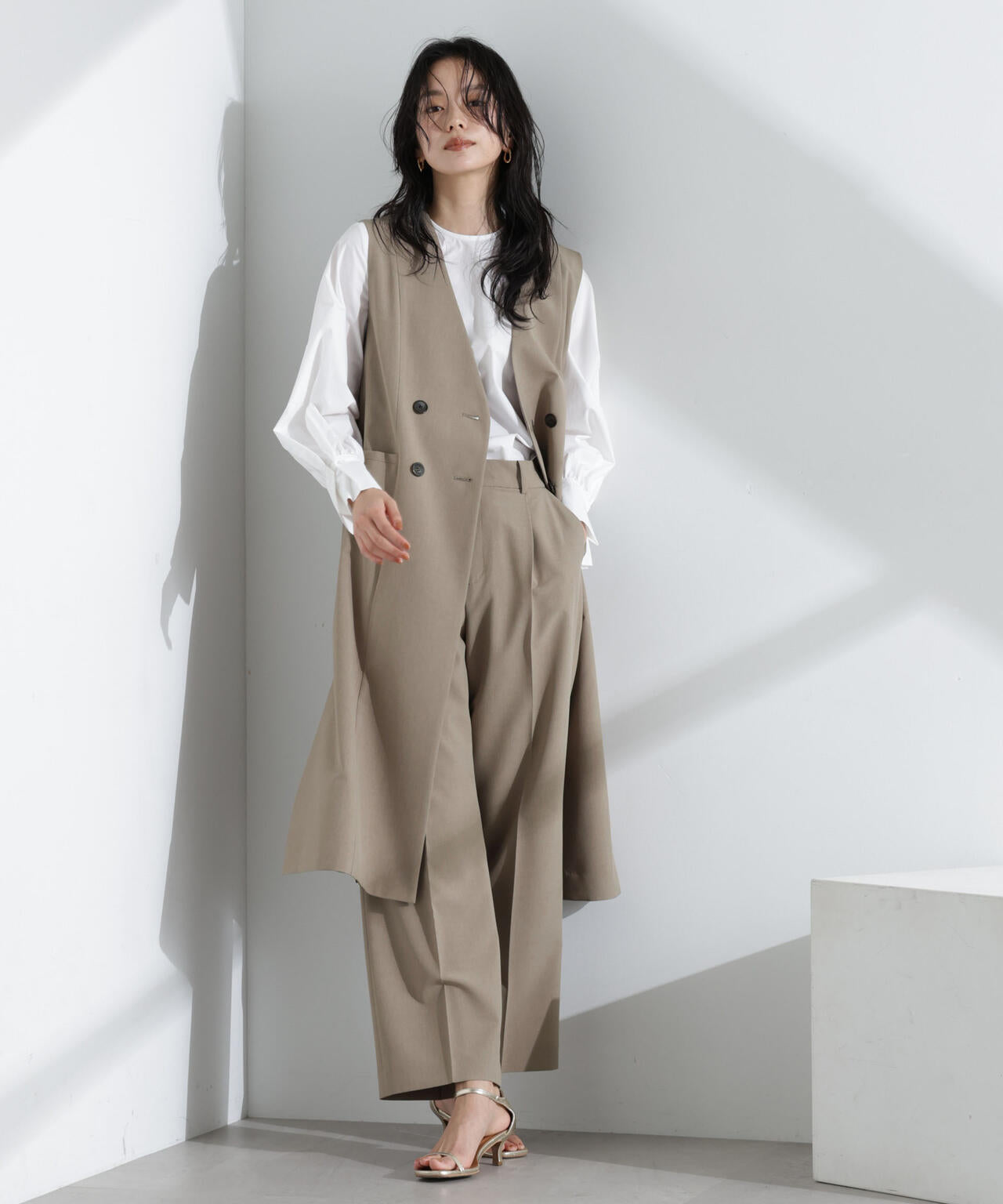 ライトファンクション ロングダブルジレ(セットアップ可) 6695116301