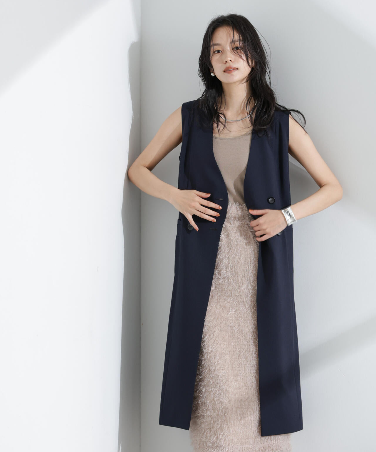 ライトファンクション ロングダブルジレ(セットアップ可) 6695116301