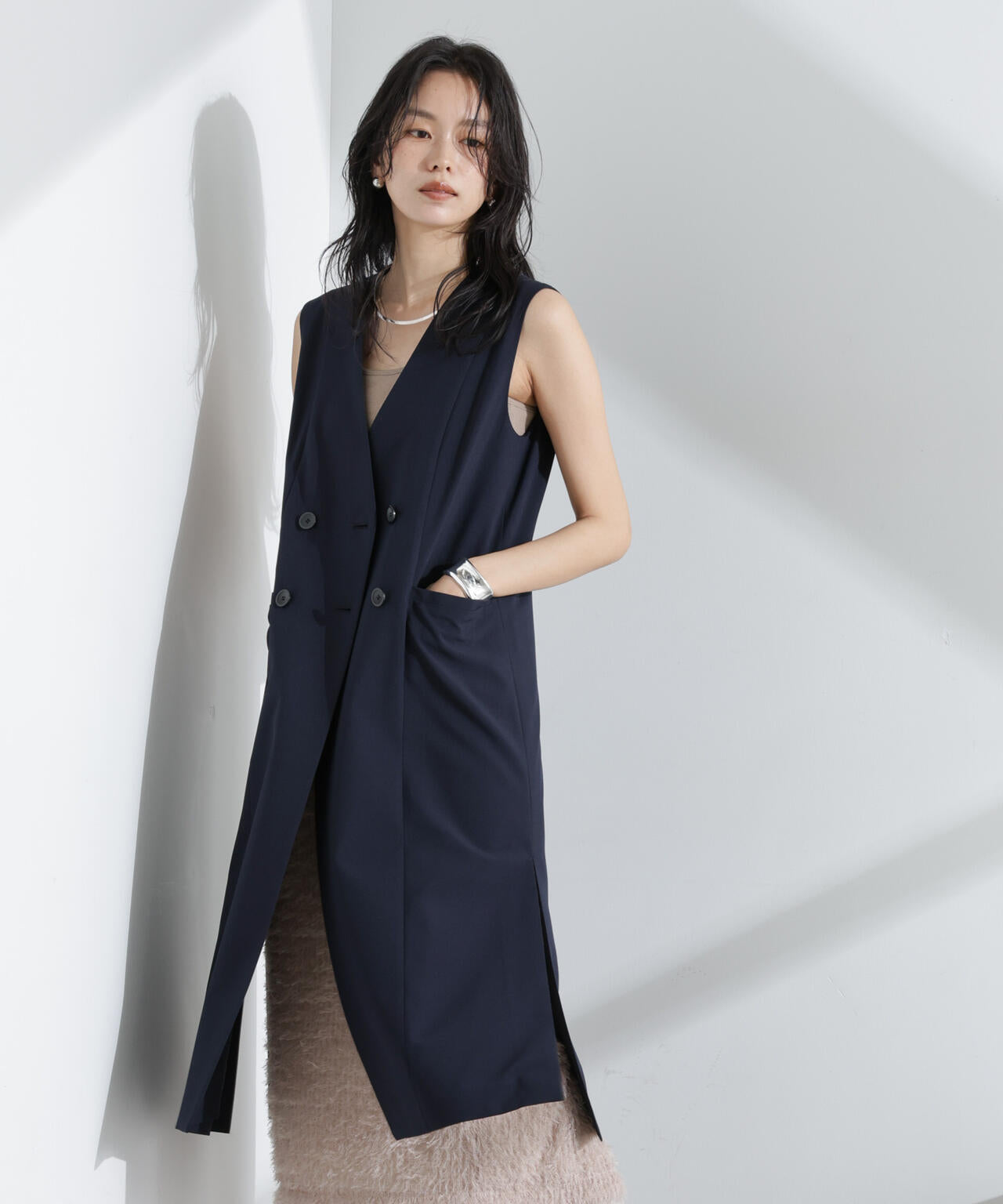 ライトファンクション ロングダブルジレ(セットアップ可) 6695116301