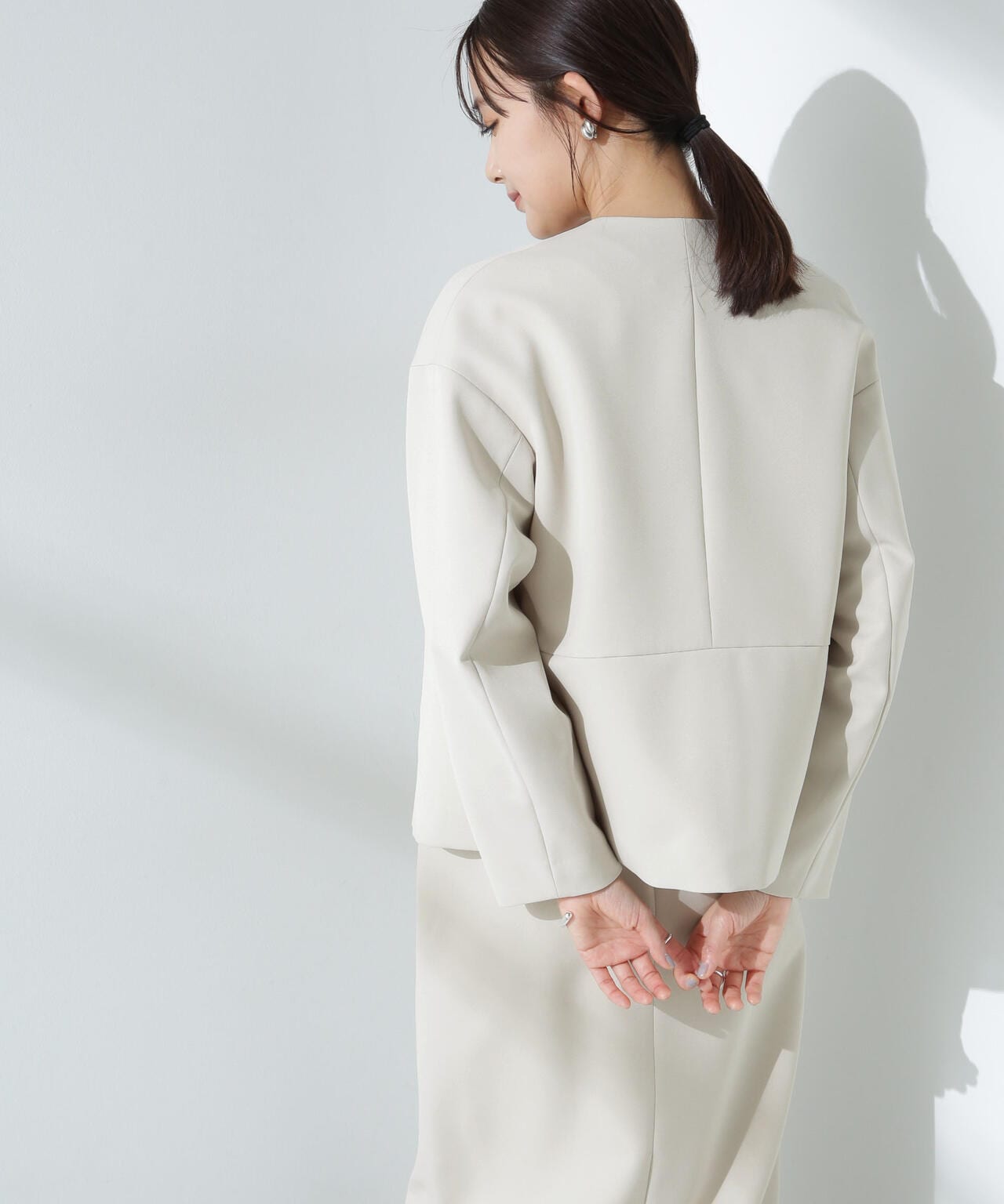 デイリーファンクション ノーカラージャケット(セットアップ可) 6695116303