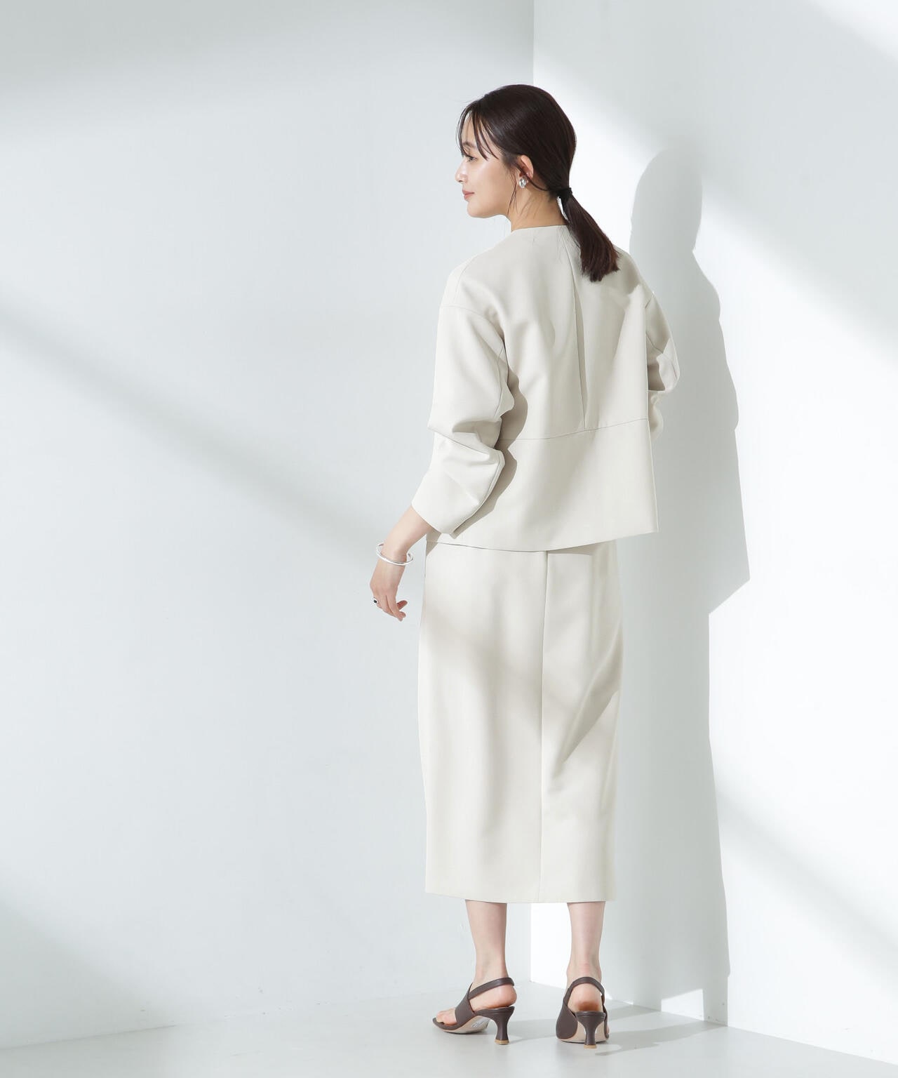 デイリーファンクション ノーカラージャケット(セットアップ可) 6695116303