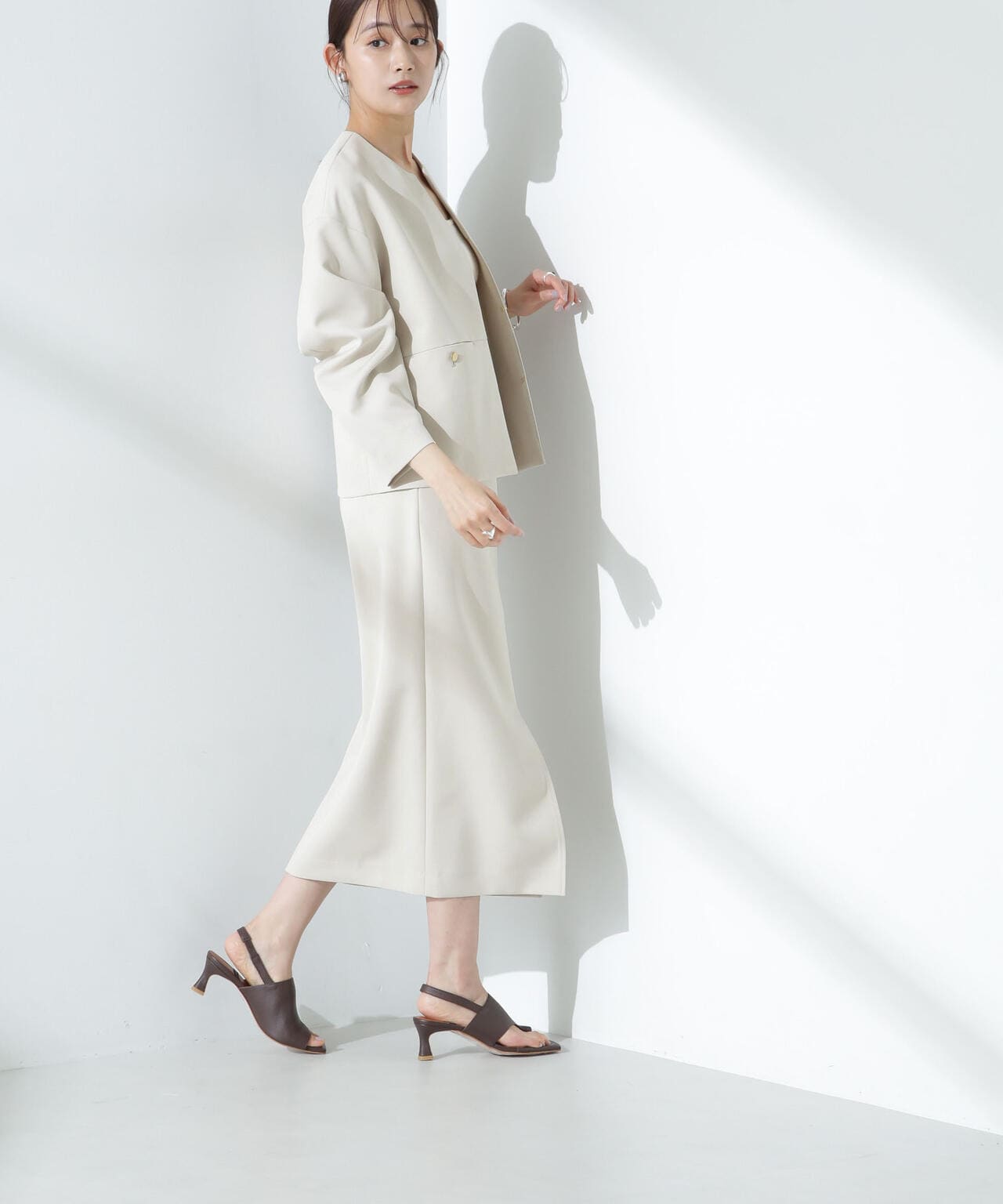 デイリーファンクション ノーカラージャケット(セットアップ可) 6695116303