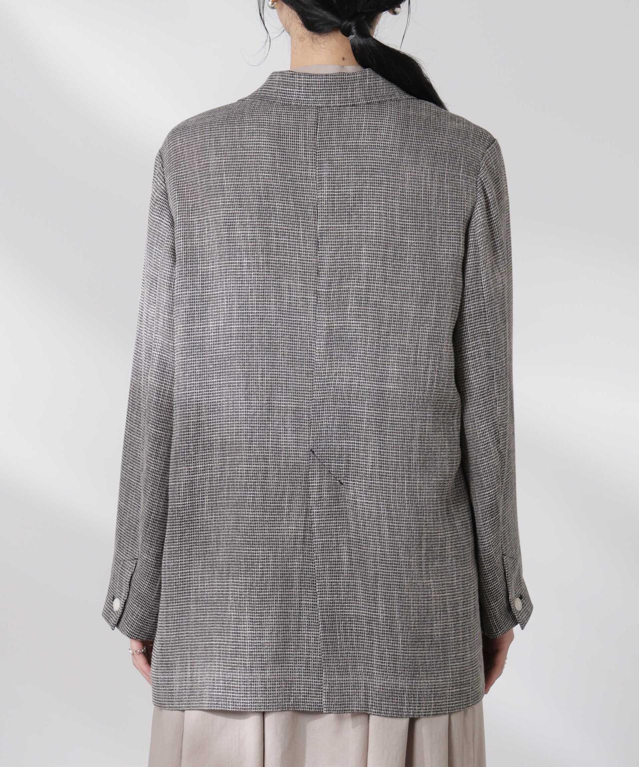 カラミ織りシングルジャケット 6695116317