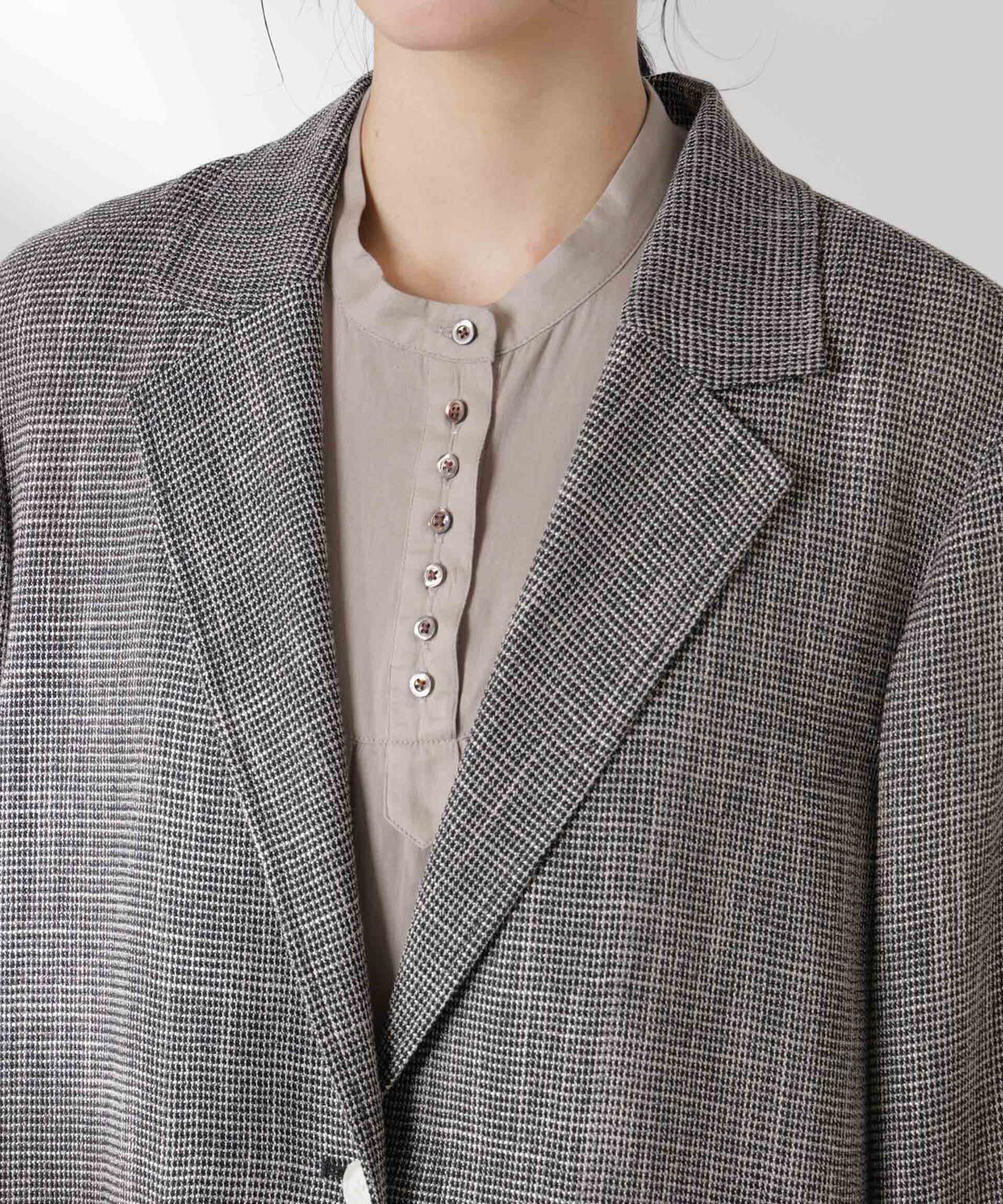 カラミ織りシングルジャケット 6695116317
