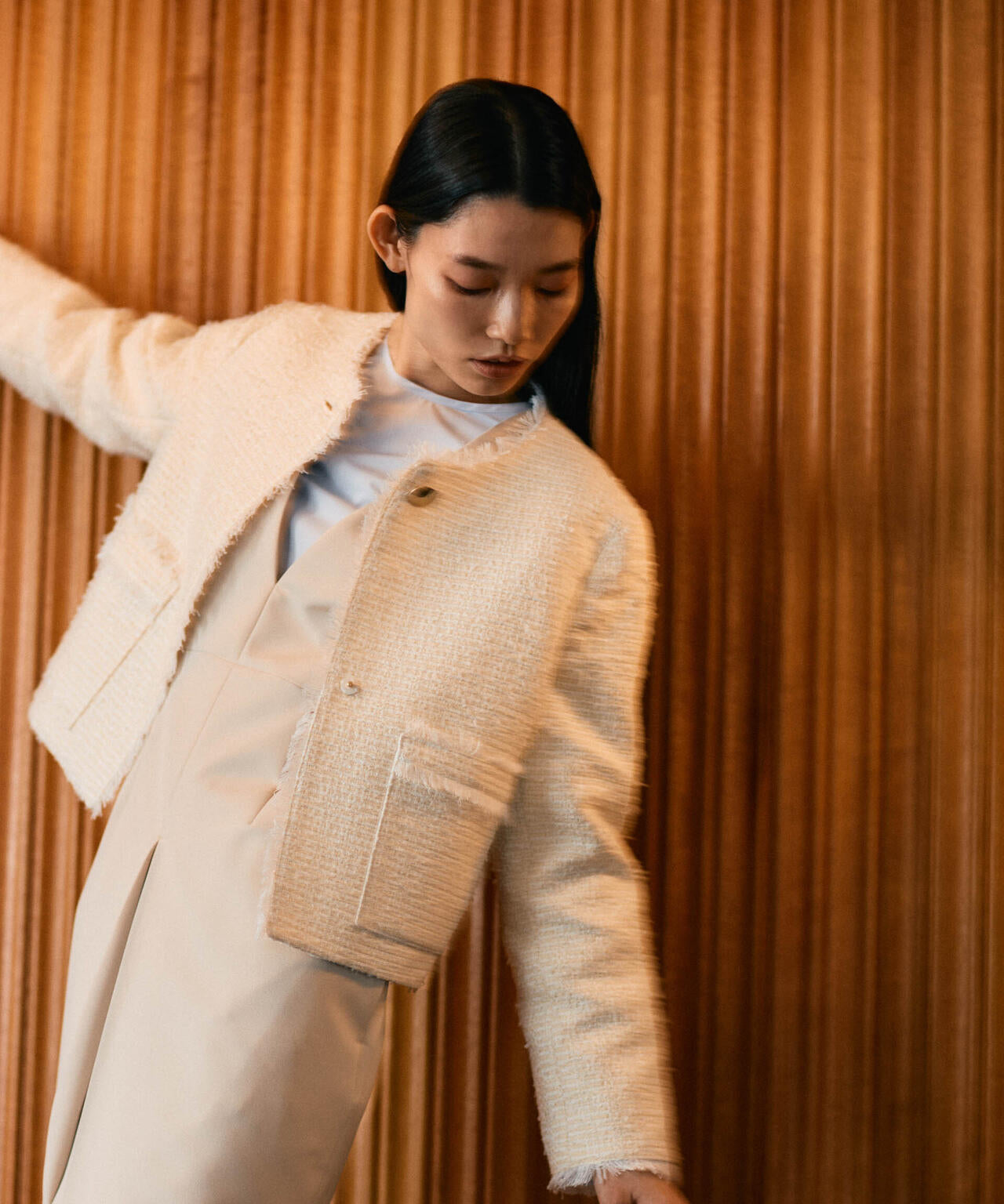 デイリーファンクション Vネックタックワンピース(セットアップ可) 6695119300