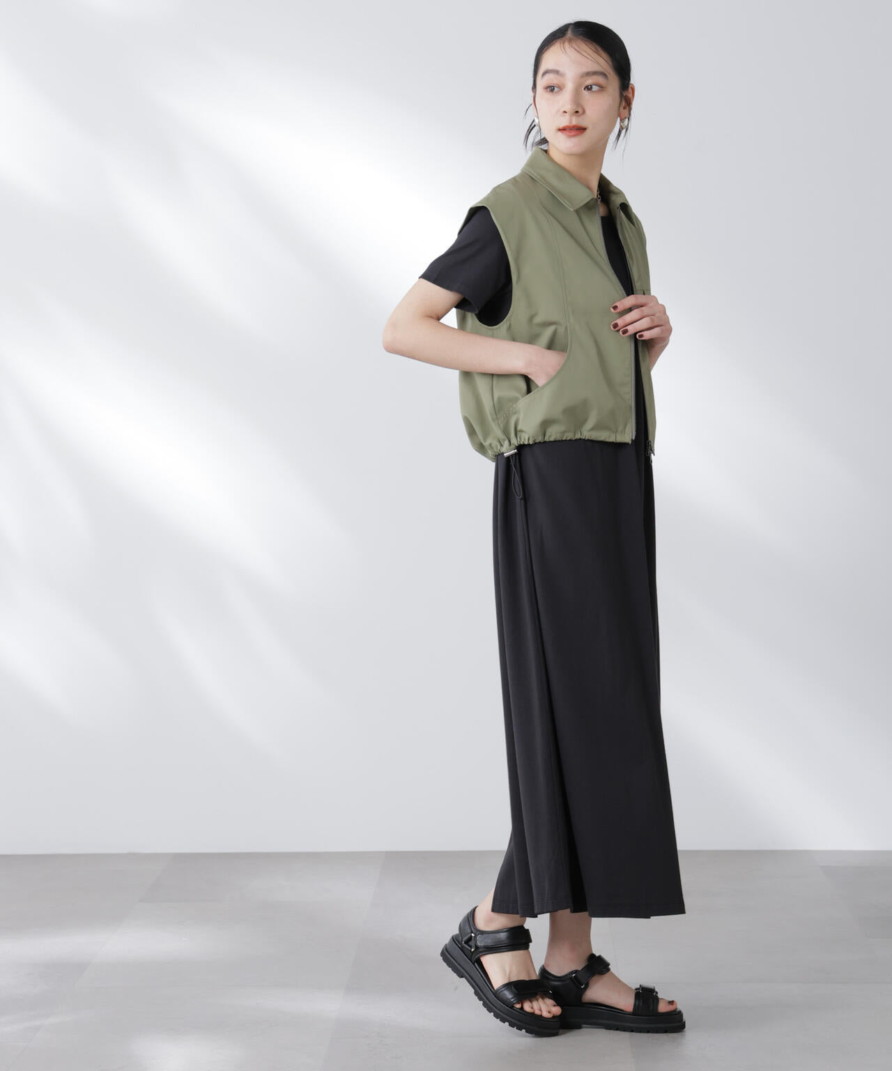 Anti Soaked(R) 汗染み防止フレアワンピース 6695119304