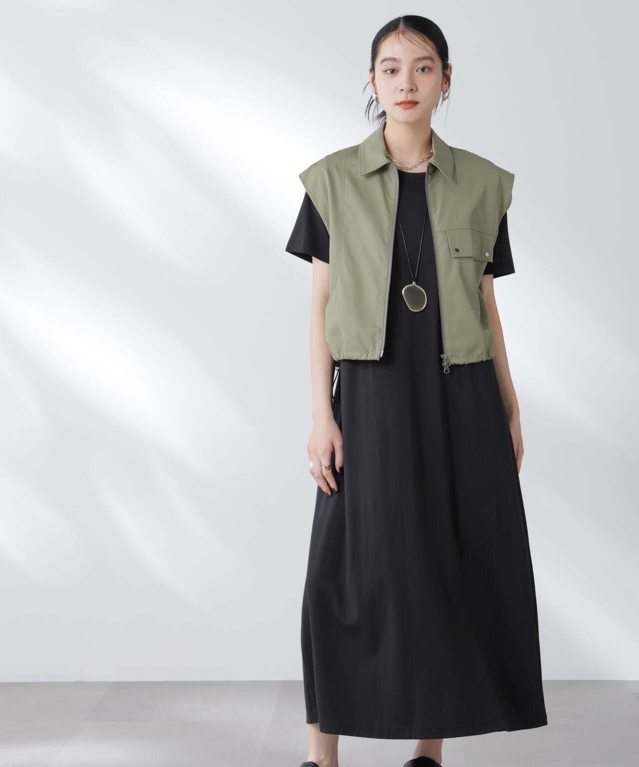 Anti Soaked(R) 汗染み防止フレアワンピース 6695119304