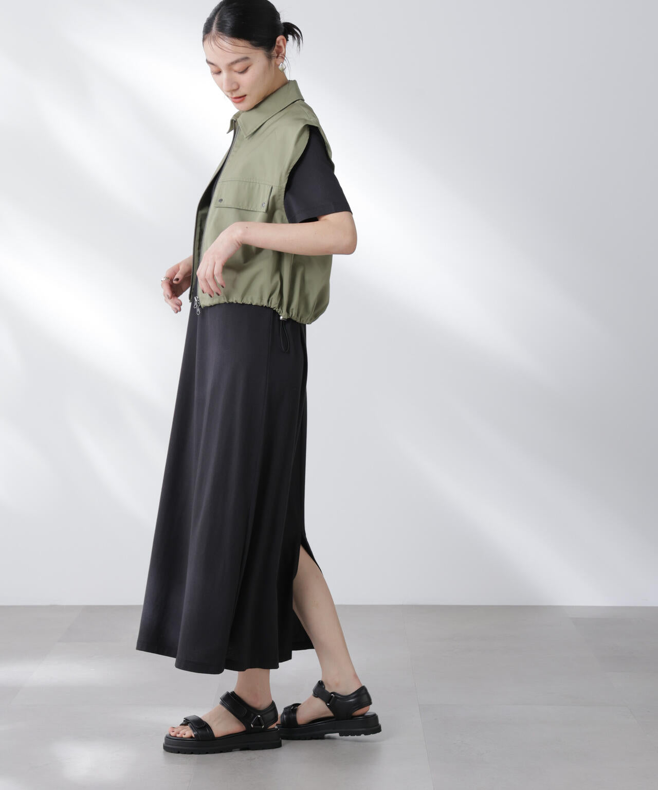 Anti Soaked(R) 汗染み防止フレアワンピース 6695119304